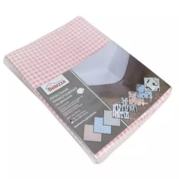 Простыня Клетка на резинке, 180х200 см, хлопок