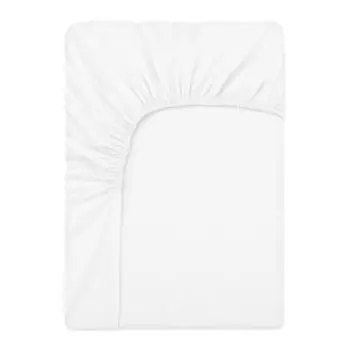 Простыня на резинке Bravo, 140х200 см, поплин, хлопок 110 гр/м2, белый
