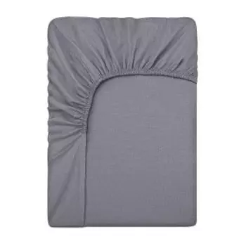 Простыня на резинке Bravo, 90х200 см, поплин, хлопок 110 гр/м2, пепел