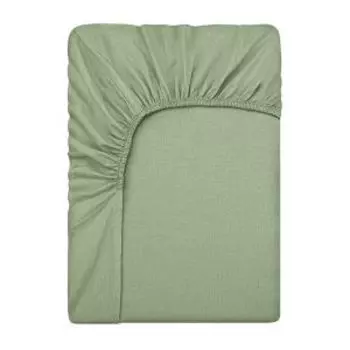 Простыня на резинке Bravo, 90х200 см, поплин, хлопок 110 гр/м2, оливка