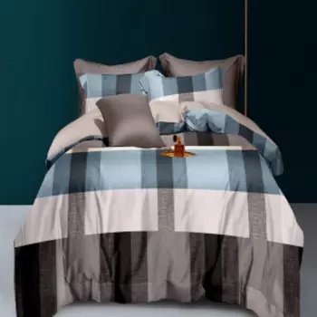 Простыня на резинке Cottonika, 140х200 см, сатин, набивной, диз. 335