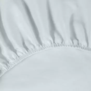 простыня на резинке DOME сатин, размер: 160х200х25, 1 шт., 100%хл, 110г/м2, Лорено голубой