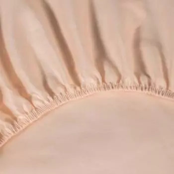 простыня на резинке DOME сатин, размер: 160х200х25, 1 шт., 100%хл, 110г/м2, Лорено светло-коричневый