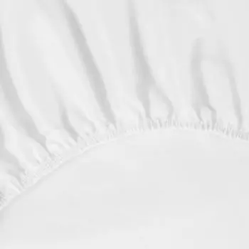 простыня на резинке DOME сатин, размер: 180х200х25, 1 шт., 100%хл, 110г/м2, Лорено белый
