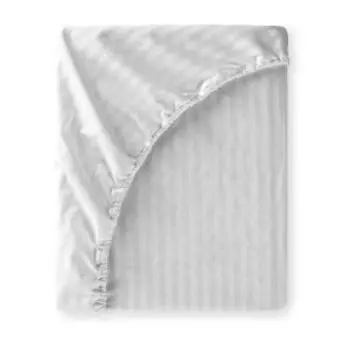 простыня на резинке MEDSLEEP перкаль, размер: 160х200х25, 1 шт., 100%хл, 110г/м2, Линдау, светло-серый