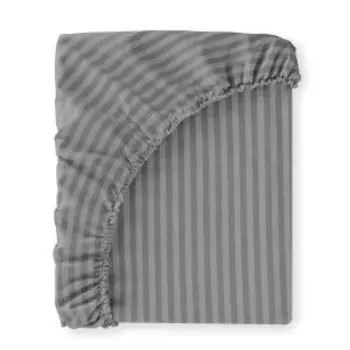 простыня на резинке MEDSLEEP перкаль, размер: 180х200х25, 1 шт., 100%хл, 110г/м2, Линдау, серый