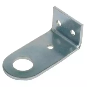 Проушина с загибом, 28х77 мм, цинк белый