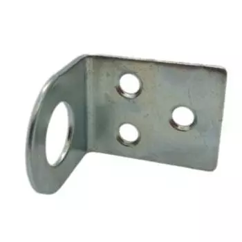 Проушина с загибом, 70х30 мм, цинк белый