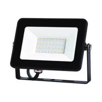 Прожектор светодиодный ECOLA, 30 Вт, 220В, 6000K, IP65, черный