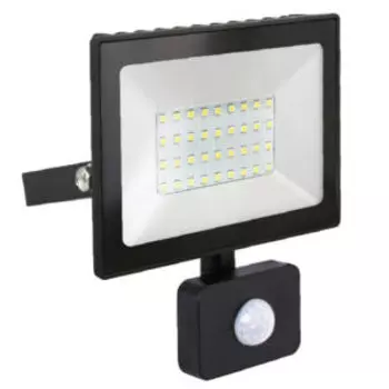 Прожектор светодиодный с датчиком движения ULTRAFLASH, 30 Вт, 230В, 6500К, черный