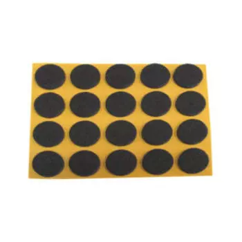 Пункт фетровый самоклеящийся Tech-Krep, 18 мм, темный, 20 шт