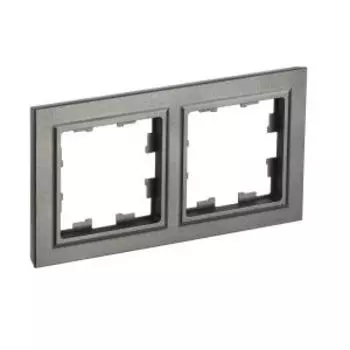 Рамка 2 поста IEK Brite, шампань