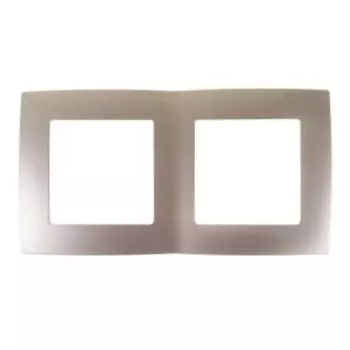 Рамка Эра 12 на 2 поста, шампань