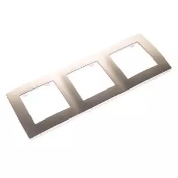 Рамка Эра 12 на 3 поста, шампань