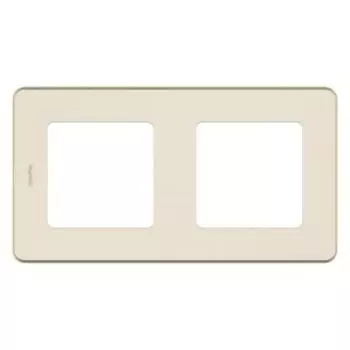 Рамка Legrand Inspiria 2 поста, слоновая кость