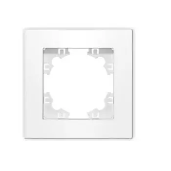Рамка UNIVERSAL Афина 1 пост, горизонтальная, белый
