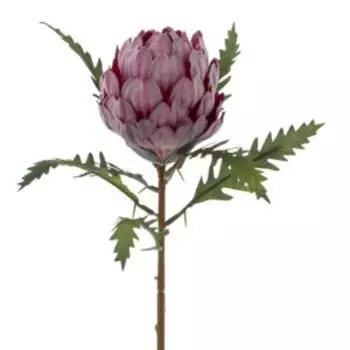 Растение искусственное Артишок, 20х20х50 см, розовый