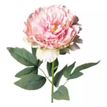 Растение искусственное Lefard Flowers Пион, 62 см, кремово-розовый