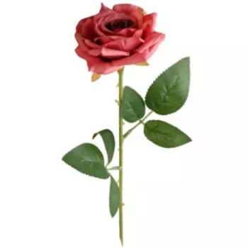 Растение искусственное Роза Гран При, 8х56 см, пепельно-розовый