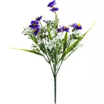 Растение искусственное Волшебная страна Фиалка полевая, 33 см