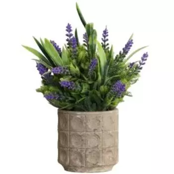 Растение искусственное в горшке Лаванда люкс, 8.5х17 см, в ассортименте