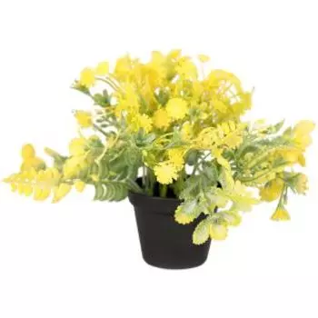 Растение искусственное в горшке Скабиоза, 7х14 см