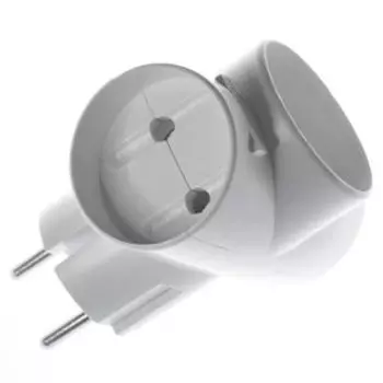 Разветвитель электрический тройник куб РЕАЛЬНАЯ ЭЛЕКТРИКА