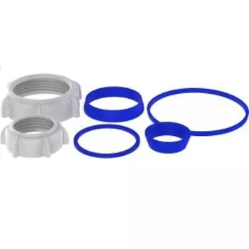 Ремонтный набор №2 Aquant, прокладки: конусная 25мм, 40мм; плоская 1 1/2 ; на корпус сифона; гайки: 1 1/2 , 1