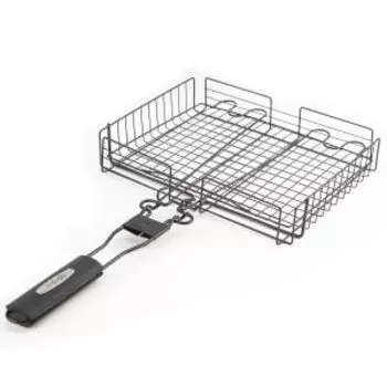 Решетка-гриль глубокая Royalgrill, 31х33 см, антипригарное покрытие, съемная ручка