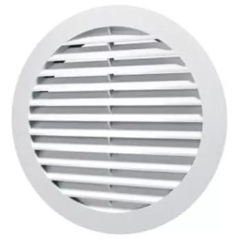 решетка наружная ASA вентиляционная круглая D130 c фланцем D100