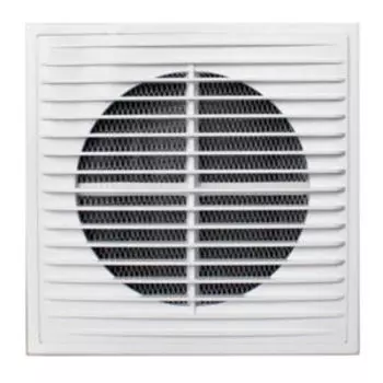 Решетка вентиляционная приточно-вытяжная, 183х253 мм, пластик