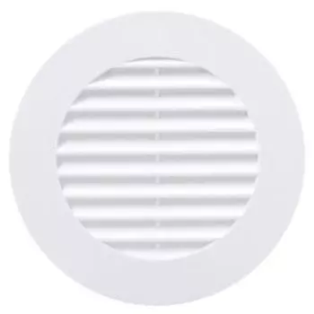 Решетка вентиляционная с фланцем, 125 мм