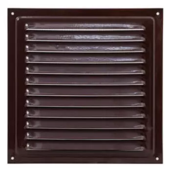 Решетка вентиляционная с сеткой, 200х200 мм, сталь