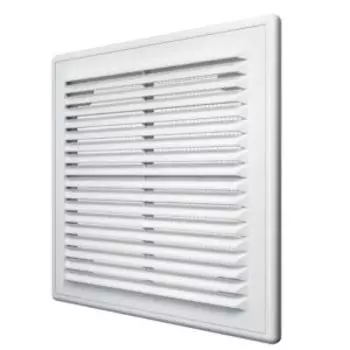 Решетка вентиляционная вытяжная, 249х249 мм, пластик