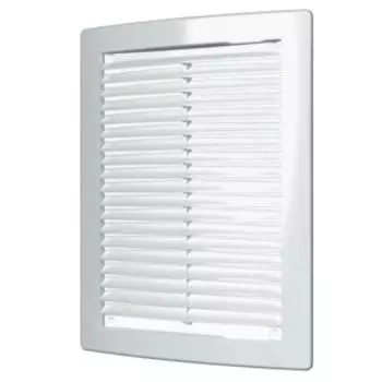 Решетка вентиляционная вытяжная, 340х340 мм, пластик