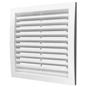Решетка вентиляционная вытяжная, 350х350 мм, пластик