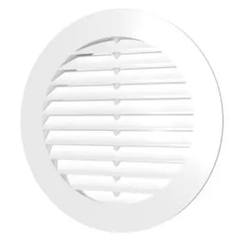 Решетка вентиляционная вытяжная с фланцем, 150 мм