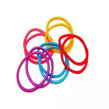 Резинка для волос Kaizer Колечки, 10 шт, 25 мм