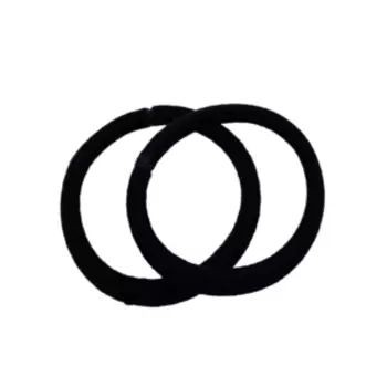 Резинка для волос Kaizer Колечки, 2 шт, 50 мм