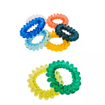 Резинка для волос Kaizer Пружинка, 2 шт, 40 мм, силиконовая, в ассортименте