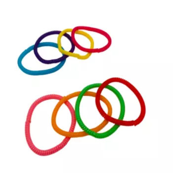 Резинка для волос Kaizer Пружинка, 4 шт, 40 мм, силиконовая