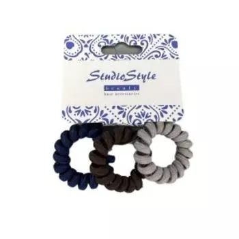 Резинка для волос Studio Style, 3 шт, пружинка