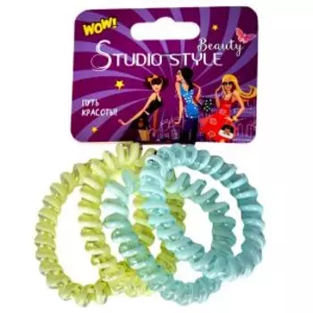 Резинка для волос Studio Style, пружинка, 4 шт