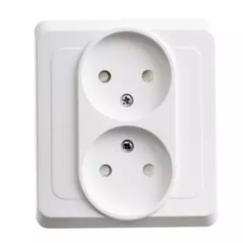 Розетка двойная, 16А, 250В