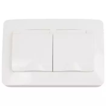 Розетка двойная Schneider Electric Blanca, 16 А, 250 В, белый