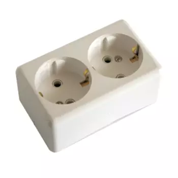 Розетка двухместная РА 16-011, 250 В, 16 А, IP20