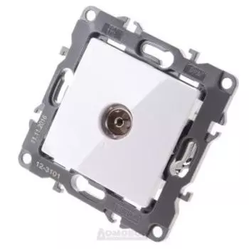 Розетка механизм тv с подсветкой одинарная ЭРА12