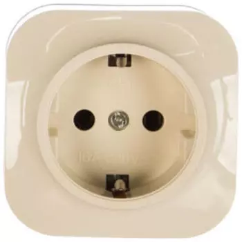 Розетка одинарная Ionich, слоновая кость