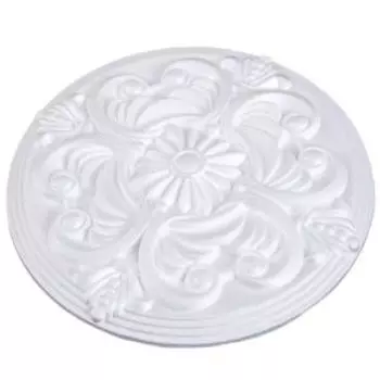 Розетка потолочная инжекционная Диана, белая, 29 см