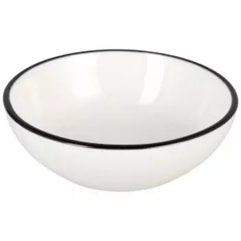 Розетка Solecasa, 9 см, черный обод, фарфор